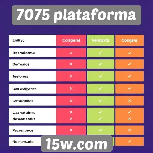 Comparativo entre a 7075 plataforma e concorrentes
